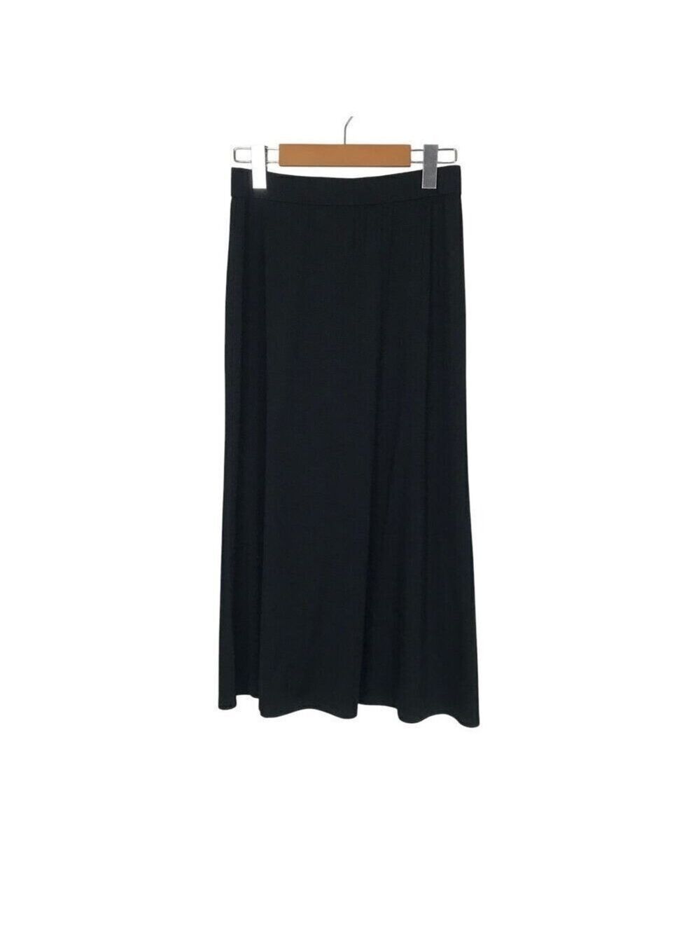 Eileen Fisher Classic Black Closet Staple Midi Skirt Size Petite